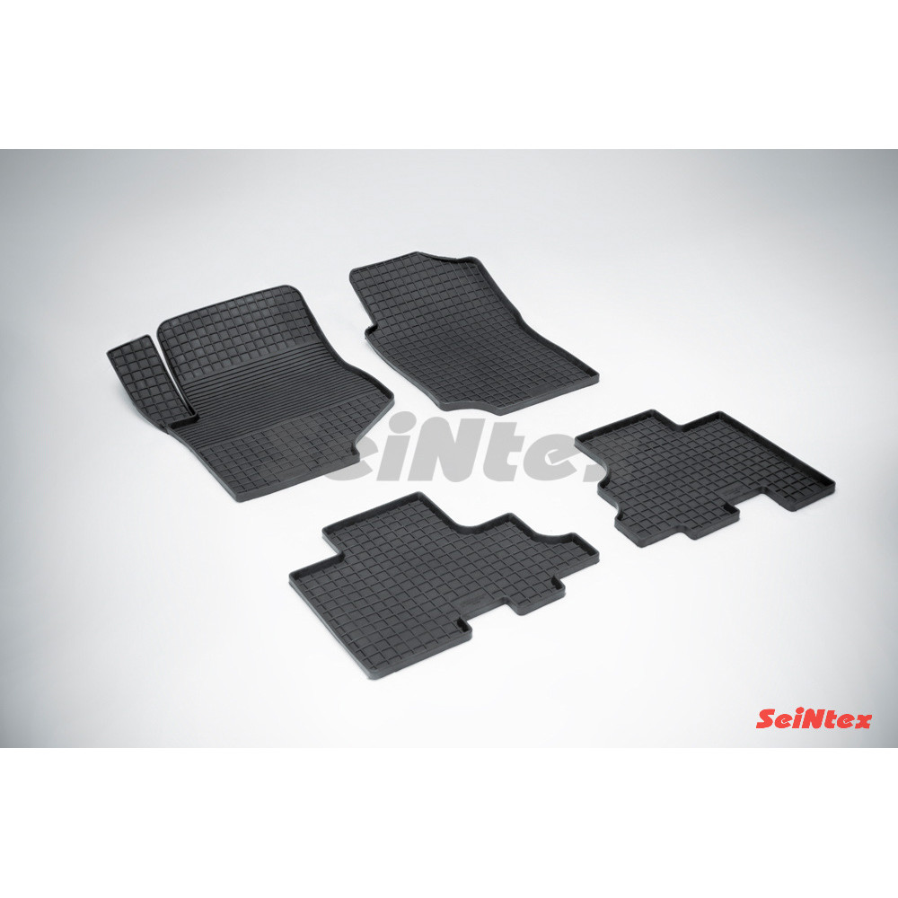 Car rubber floor mats black SEINTEX *STK* CHEVROLET TRAILBLAZER (2001-2009)