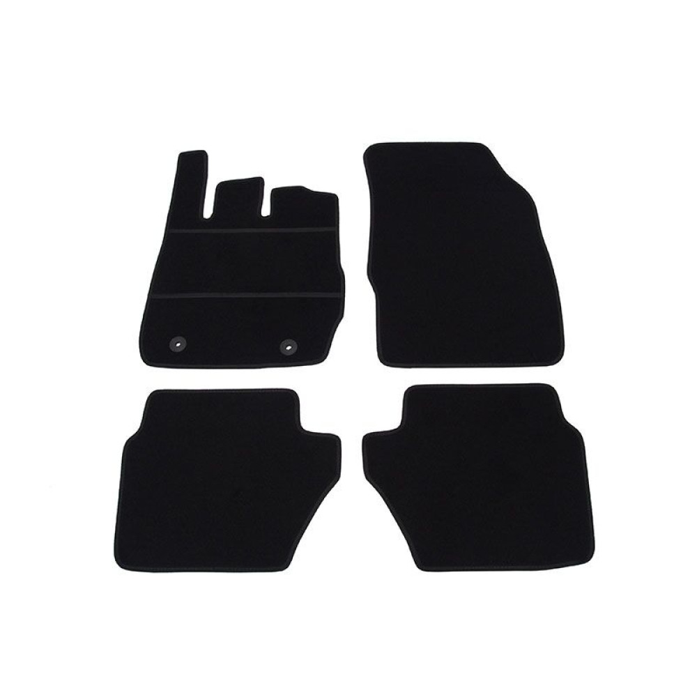 Car textile mats black FORD FIESTA (2008-2017) ELEGANT
