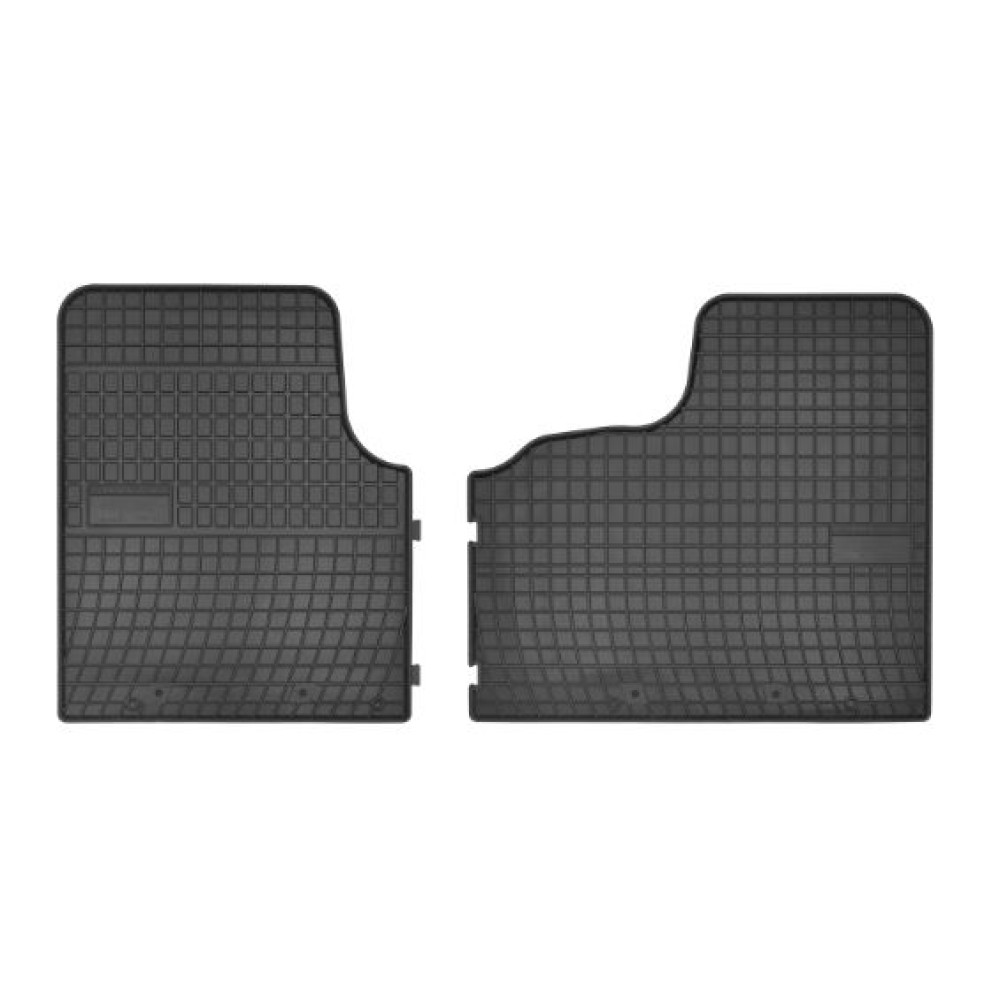 Car rubber floor mats black NISSAN NV 300 (3s.) (2016-...) NEGRO