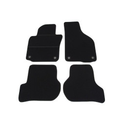 Car textile mats black VW GOLF VI (2008-2012) ELEGANT