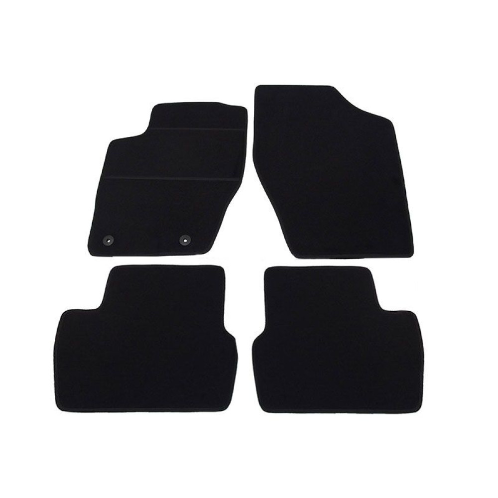 Car textile mats black CITROEN C4 (2004-2011) ELEGANT