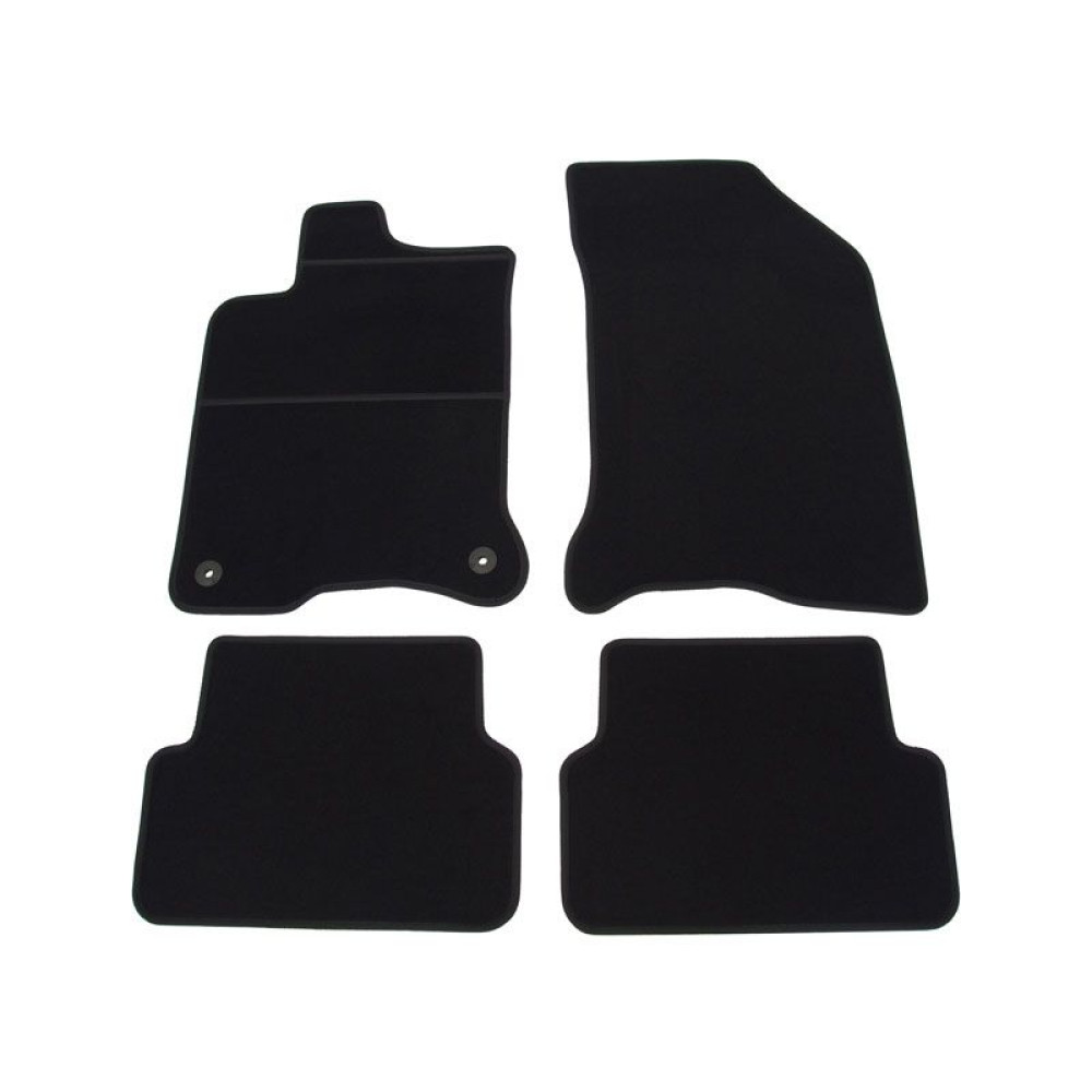 Car textile mats black RENAULT LAGUNA II (2001-2007) ELEGANT