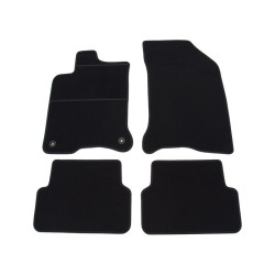 Alfombrillas textiles negras para coche RENAULT LAGUNA II (2001-2007) ELEGANT