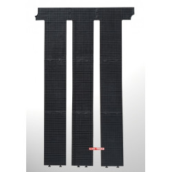 Alfombrillas de goma negras para VW T5/T6 Multivan 2ª+3ª fila (2003-...) C-CAR