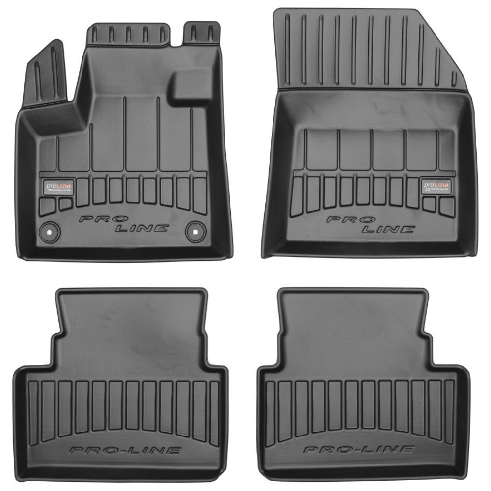 Car rubber floor mats black CITROEN C5 Aircross (2018-...) 3D FROGUM