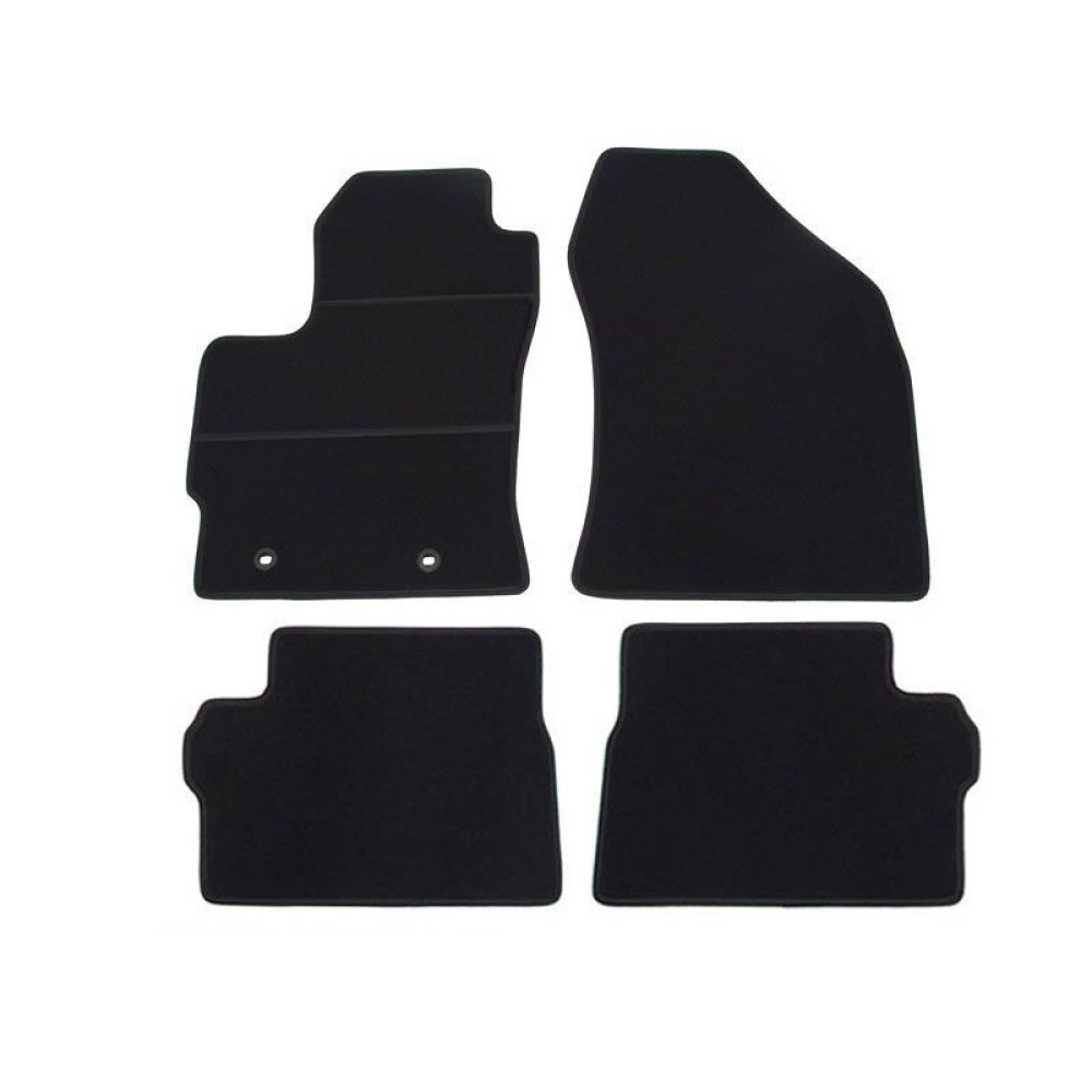 Car textile mats black TOYOTA AURIS II (2013-...) ECONOMIC