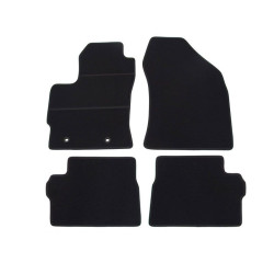 Car textile mats black TOYOTA AURIS II (2013-...) ECONOMIC