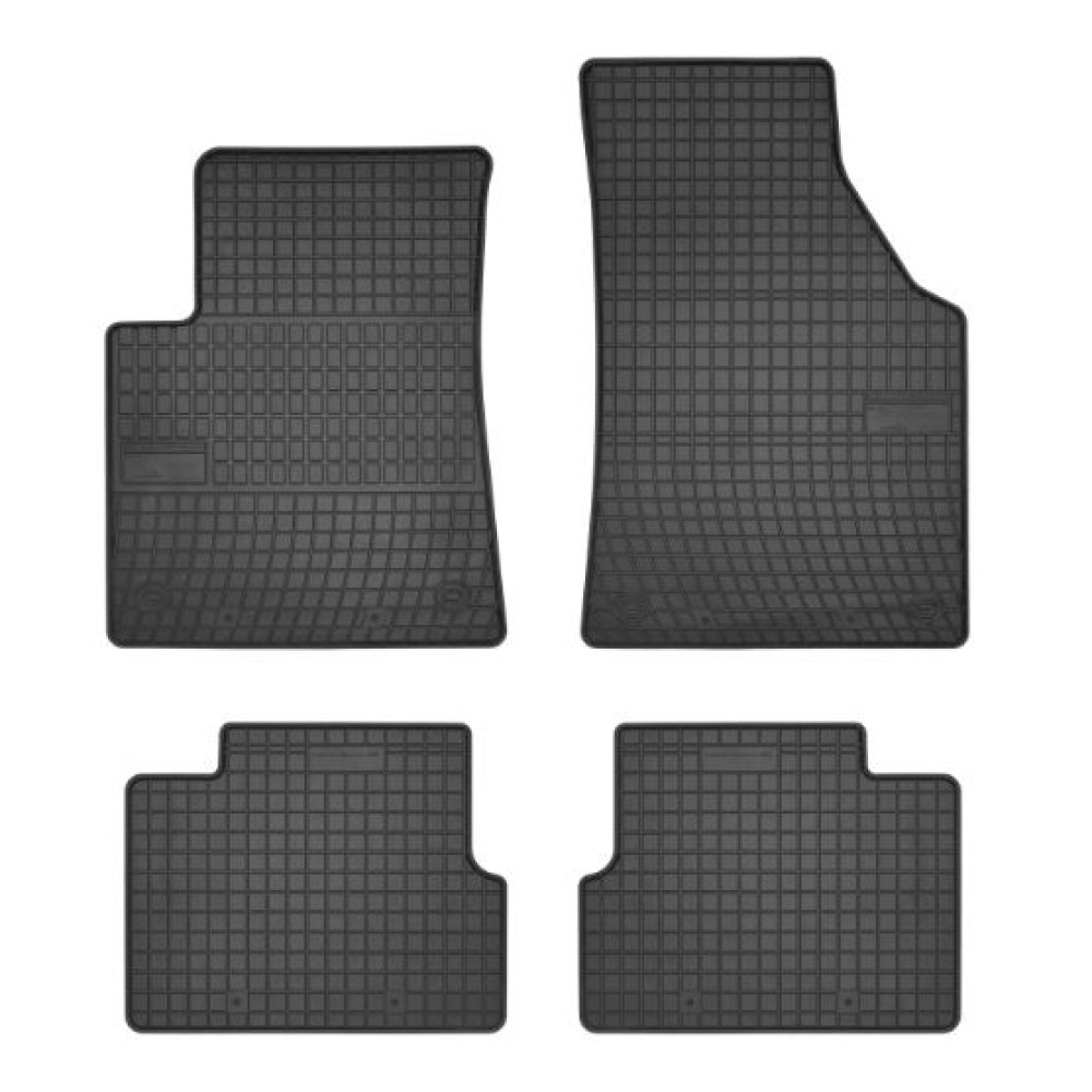 Car rubber floor mats black JEEP CHEROKEE (2014-...) NEGRO