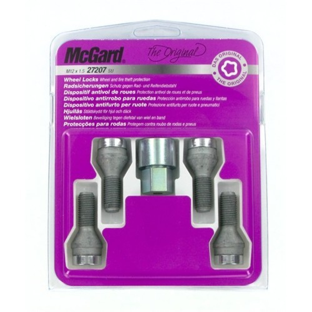 Locking wheel bolt 12x1.5x26mm conical (MCGARD) 27207SU