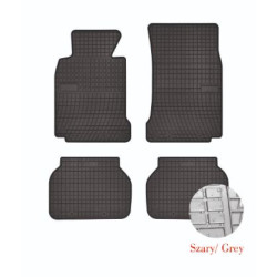 Car rubber floor mats grey BMW 5 E39 (1996-2003) NEGRO