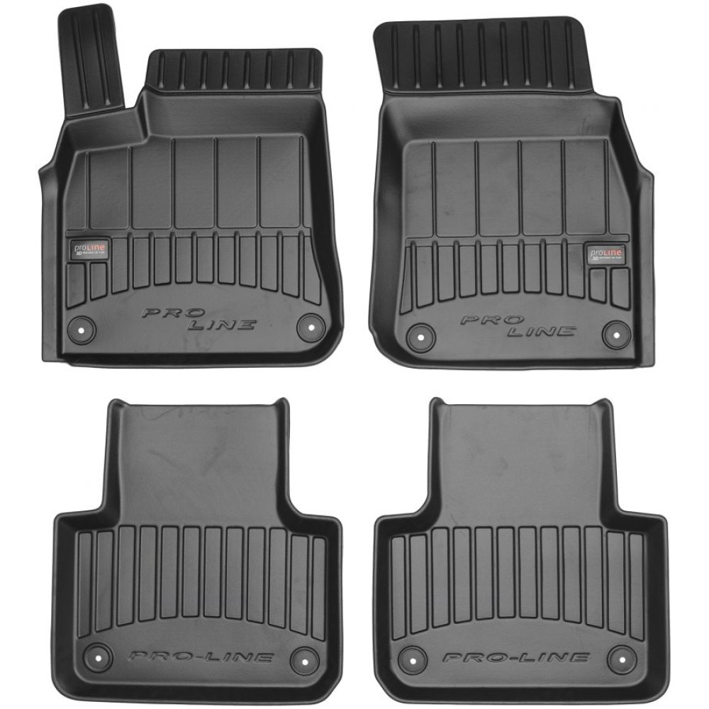 Car rubber floor mats black VW TOUAREG III (2018-...) 3D FROGUM