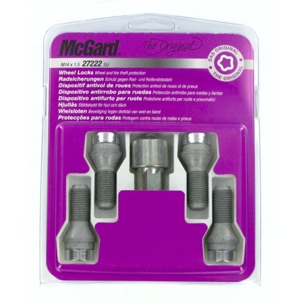 Locking wheel bolt 14x1.5x28.5mm conical (MCGARD) 27222SU