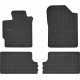 Car rubber floor mats black TOYOTA YARIS III (2011-...) NEGRO