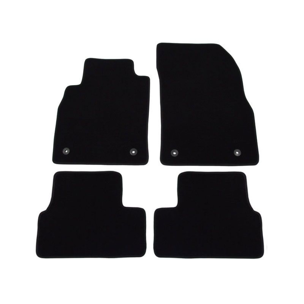 Car textile mats black OPEL ASTRA J (2009-2015) LUXE
