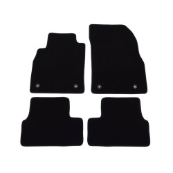 Alfombrillas textiles negras para coche OPEL ASTRA J (2009-2015) LUXE