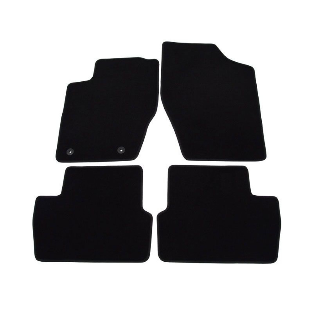 Car textile mats black CITROEN C4 (2004-2011) LUXUS