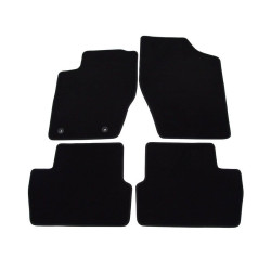 Alfombrillas textiles negras para coche CITROEN C4 (2004-2011) LUXUS