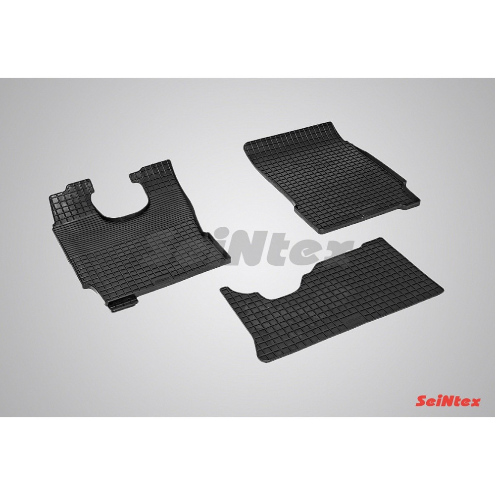 Car rubber floor mats black SEINTEX *STK* iVECO EUROCARGO (2003-...)