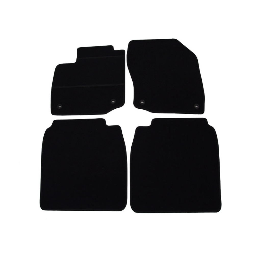 Alfombrillas textiles negras para coche HONDA CIVIC HB/Tourer (2012-2016) ELEGANT