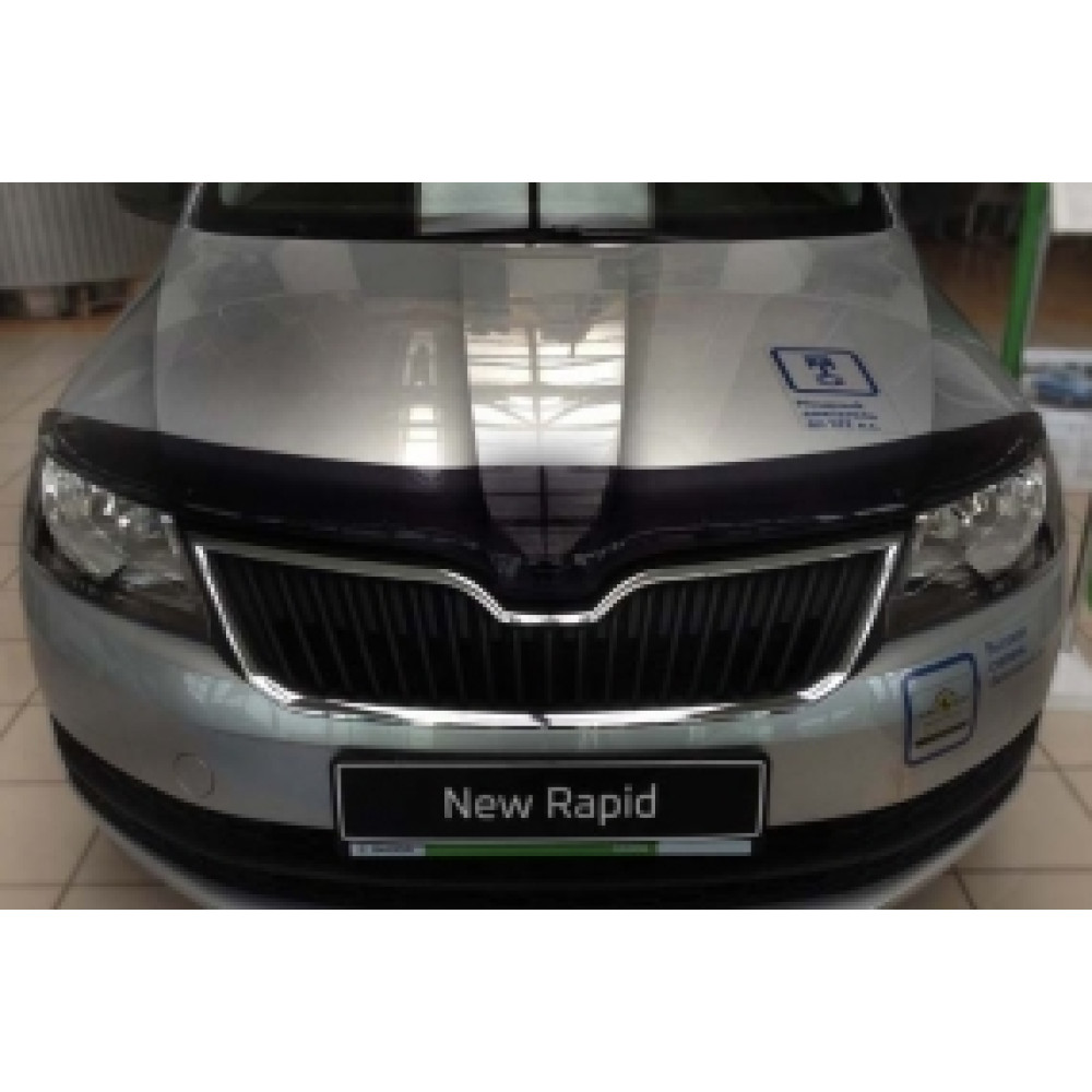 Protector de capó negro SKODA RAPID (2012-...) SIM