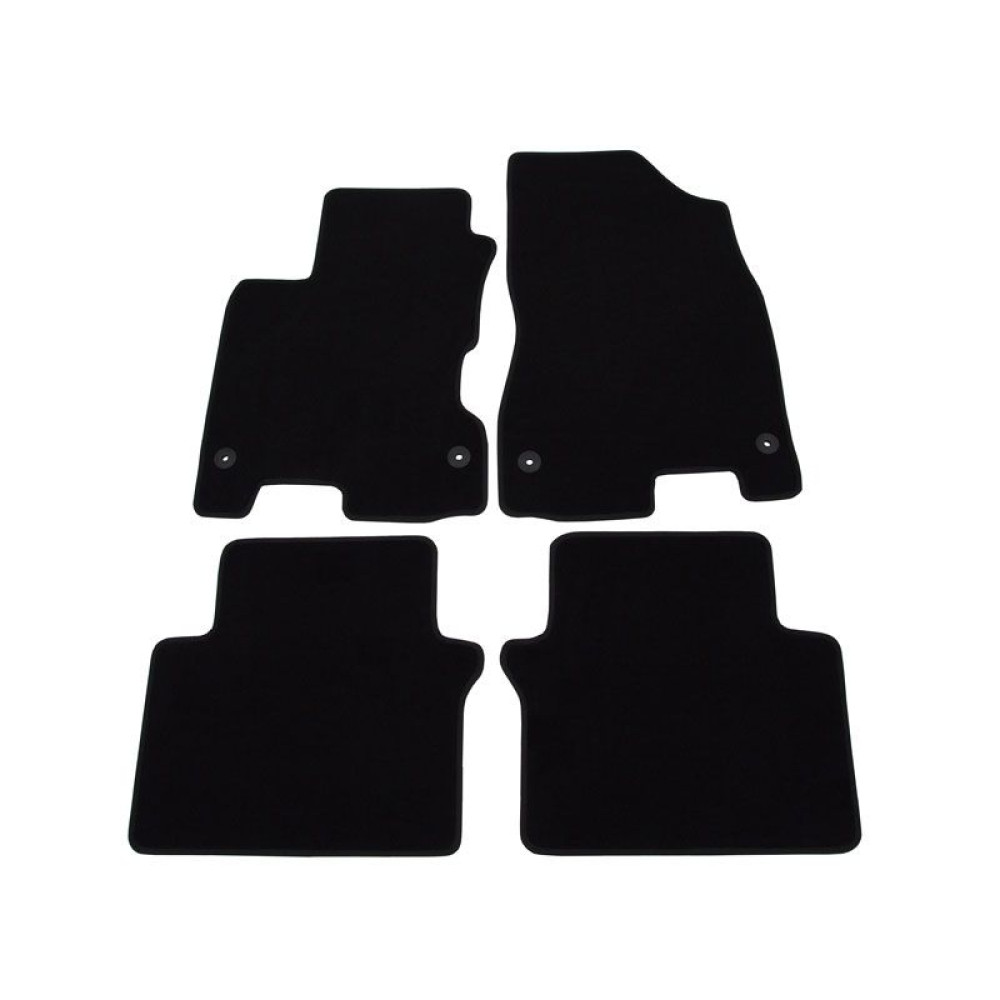 Car textile mats black RENAULT KOLEOS (2007-2015) LUXUS