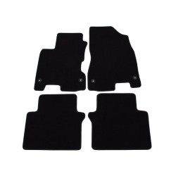 Alfombrillas textiles negras para coche RENAULT KOLEOS (2007-2015) LUXUS
