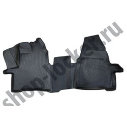 Car rubber floor mats front black 3D FORD TOURNEO CONNECT II (2013-...)