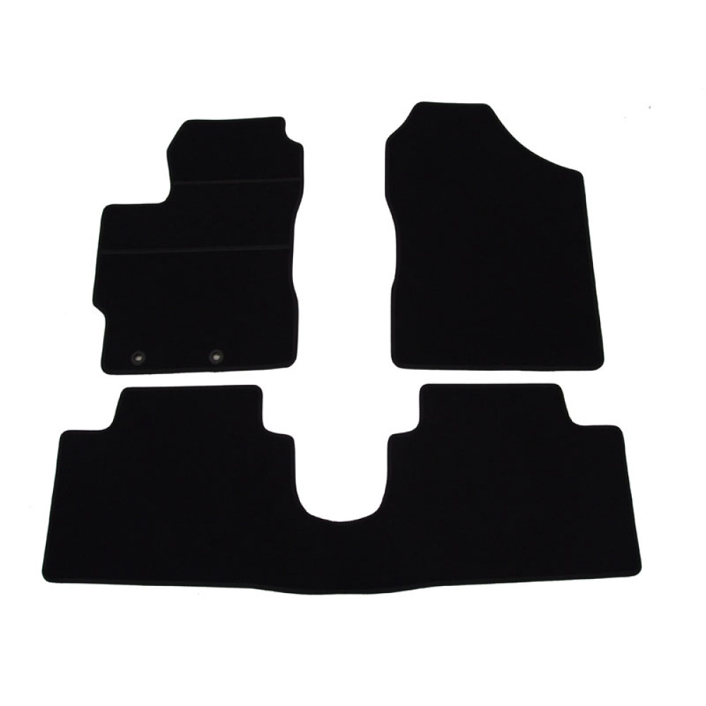 Car textile mats black TOYOTA YARIS III (2011-...) ELEGANT