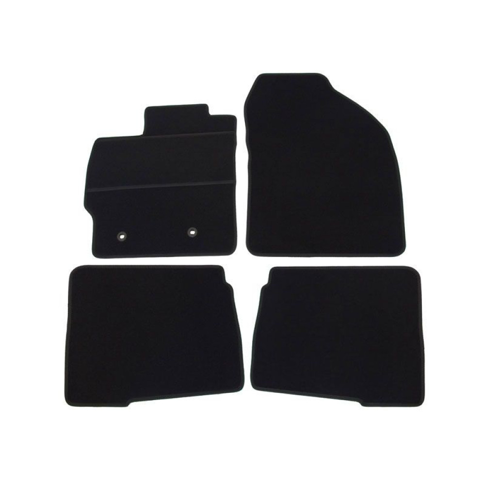 Car textile mats black TOYOTA PRIUS III (2009-2016) ELEGANT