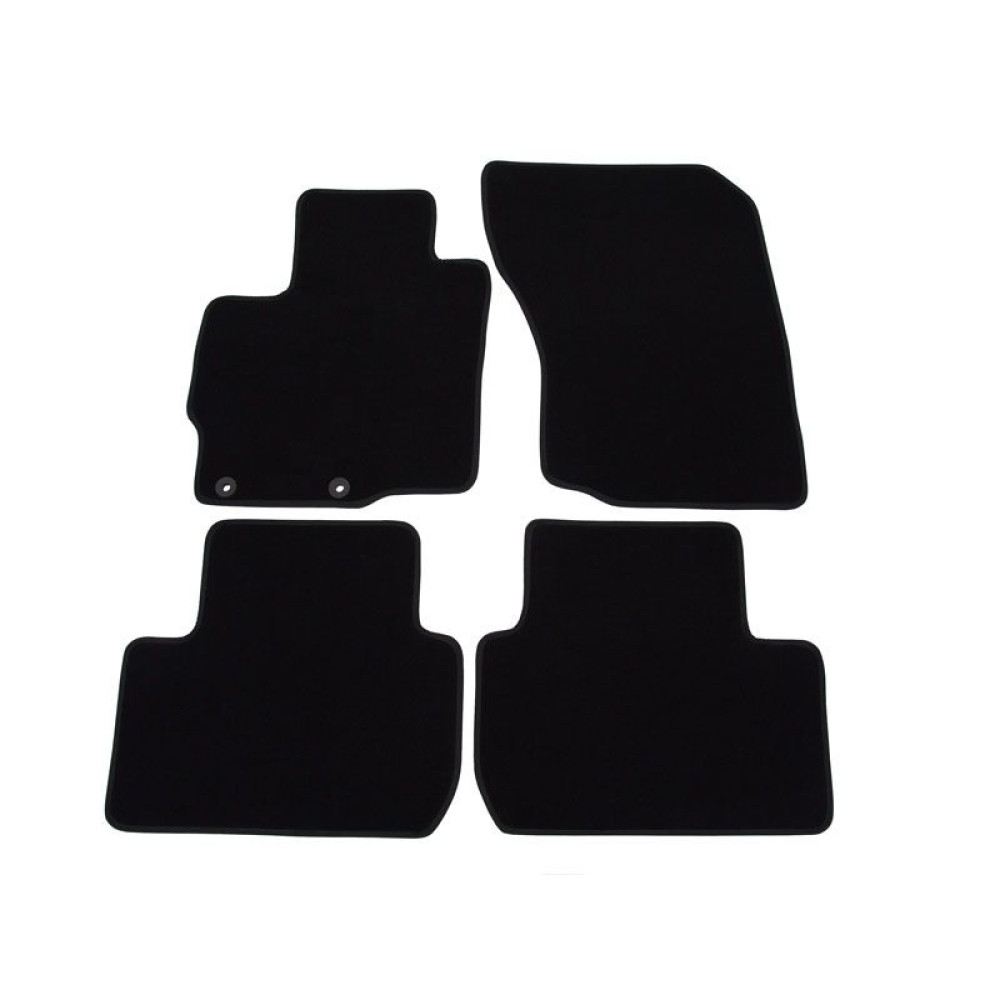 Car textile mats black MITSUBISHI OUTLANDER III (2012-...) LUXUS