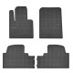 Car rubber floor mats black HYUNDAI SANTA FE II (2012-2018) NEGRO