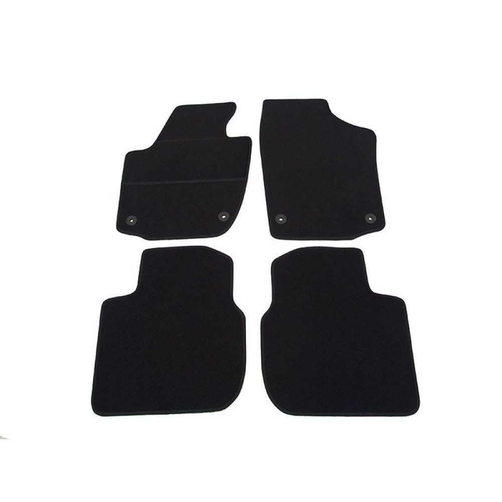 Car textile mats black SKODA RAPID (2012-...) ELEGANT