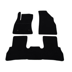 Car textile mats black FIAT DOBLO II (5s.) (2009-...) ELEGANT