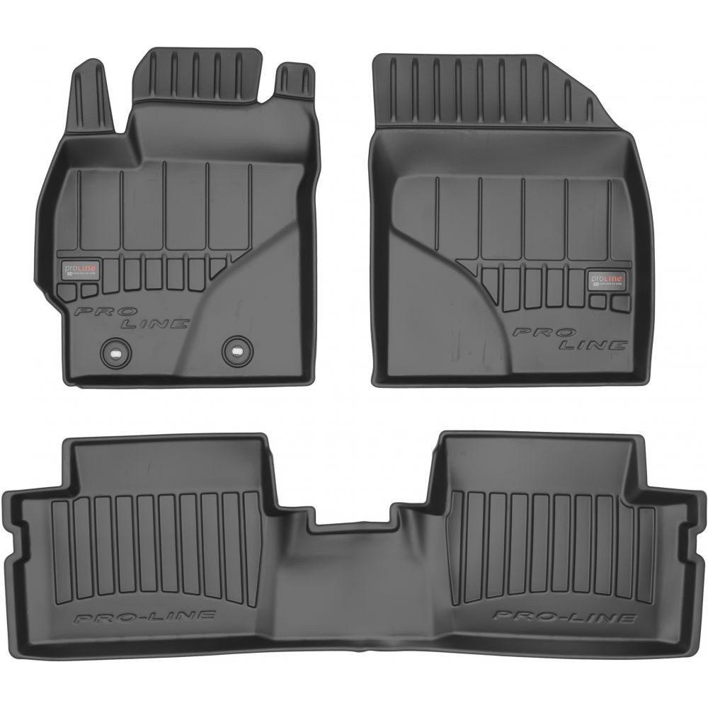 Car rubber floor mats black TOYOTA COROLLA (2007-2013) 3D FROGUM