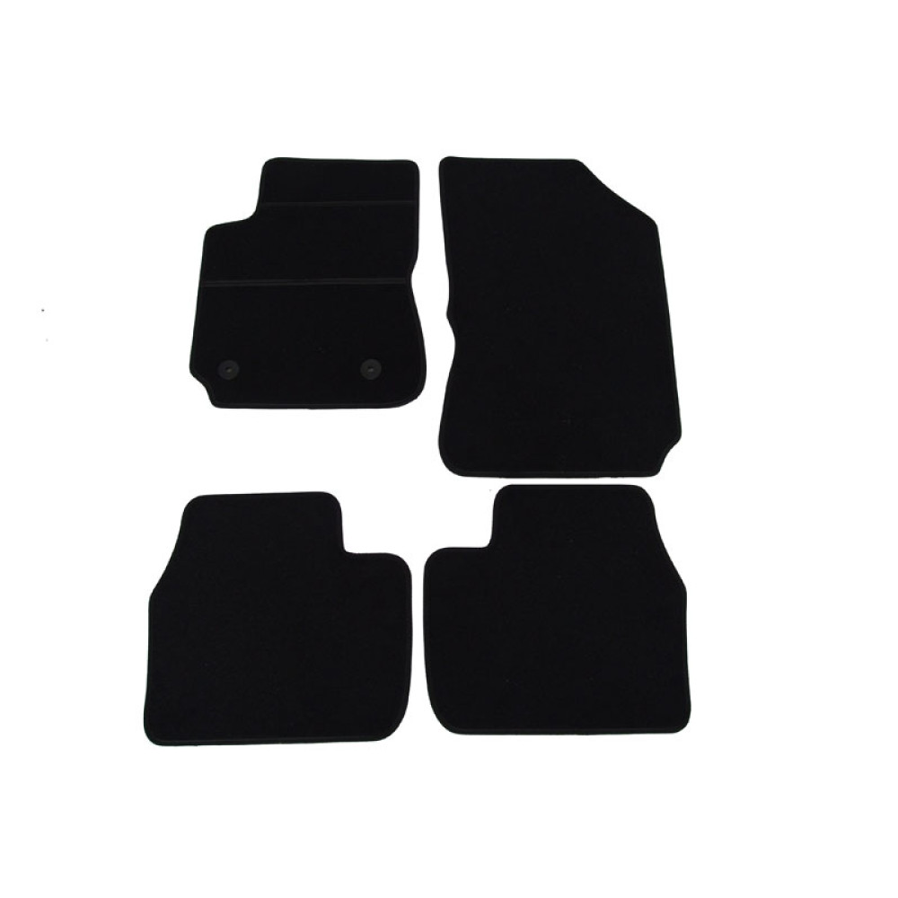 Car textile mats black CITROEN C4 CACTUS (2014-...) ELEGANT
