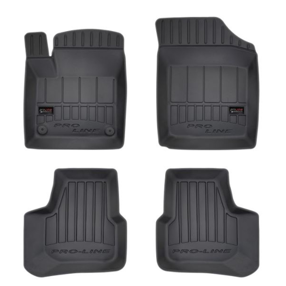 Car rubber floor mats black VW UP! (2011-...) 3D FROGUM