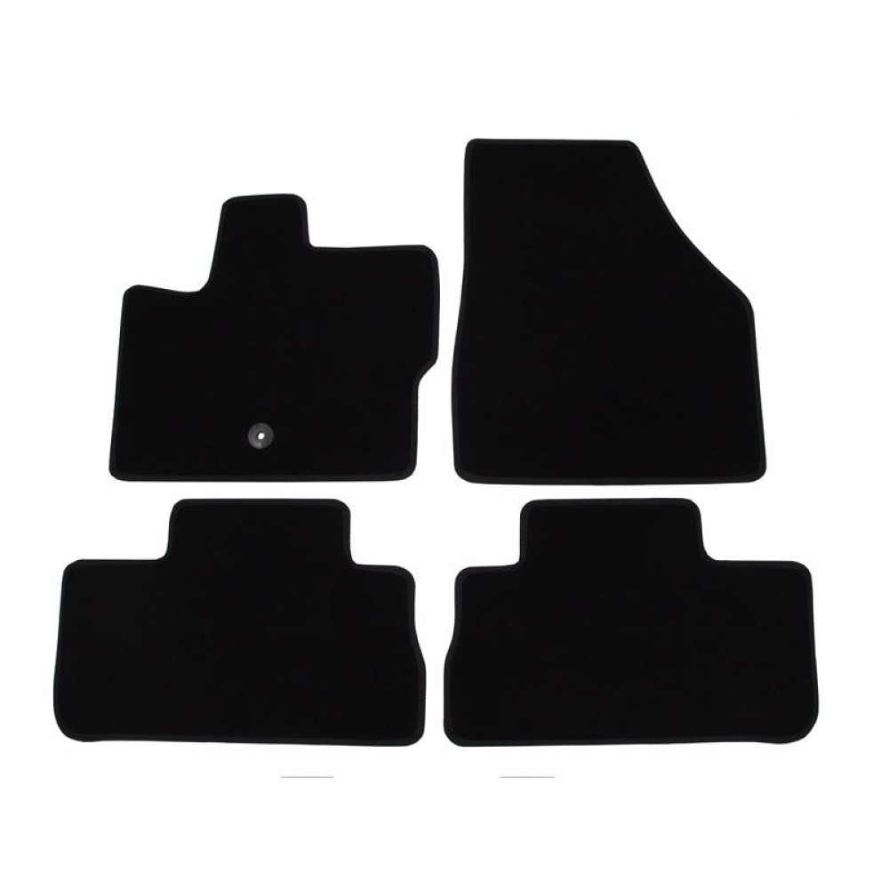 Car textile mats black LAND ROVER FREELANDER II (2006-...) LUXUS