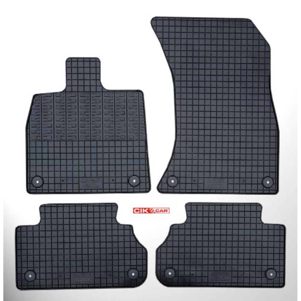 Car rubber floor mats black AUDI Q5 II (2017-...) C-CAR