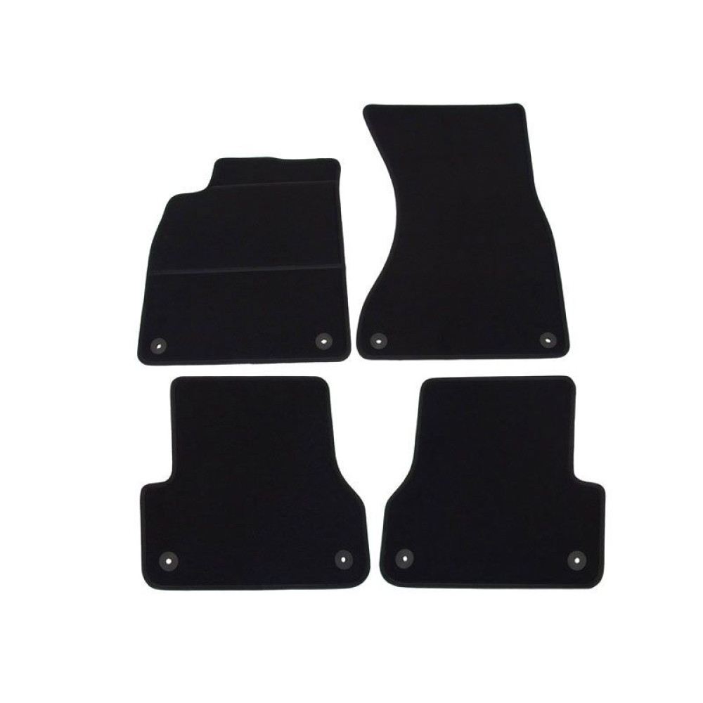 Car textile mats black AUDI A6 (2011-...) ELEGANT