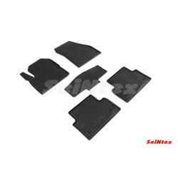 Car rubber floor mats black SEINTEX *STK* JAGUAR E-PACE (2018-...)