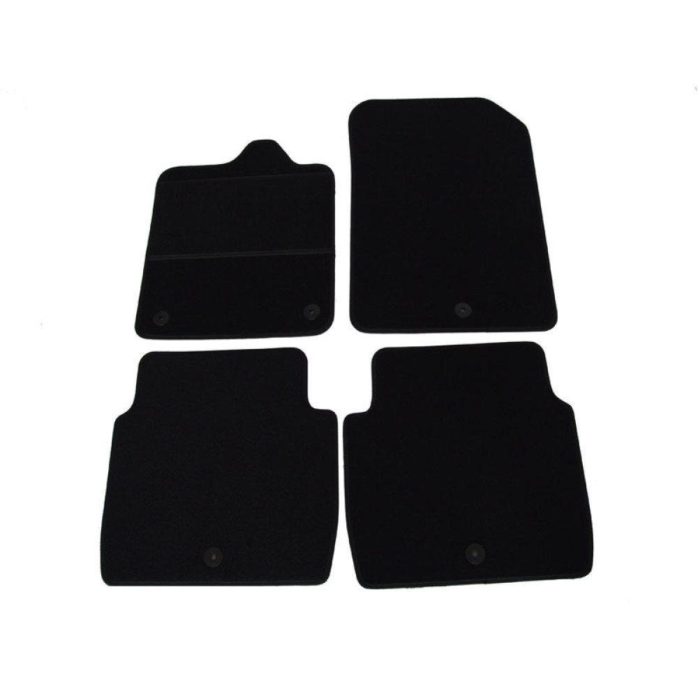 Car textile mats black SKODA KODIAQ (2016-...) ELEGANT