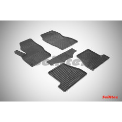 Car rubber floor mats black SEINTEX *STK* FORD FOCUS III (2011-2015)