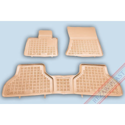 Car rubber floor mats beige BMW X5 E70 (2007-2013)  200709B