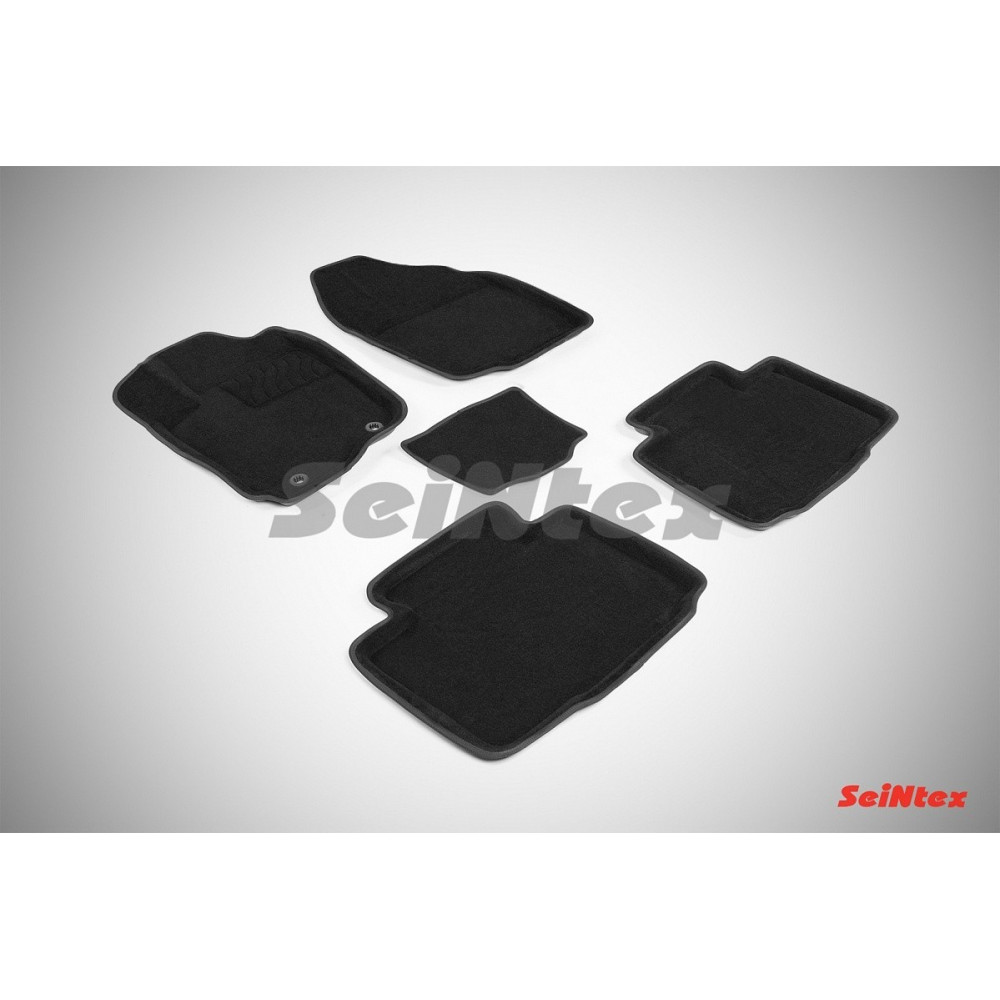 Car textile mats black 3D SEINTEX TOYOTA RAV4 (2013-...)