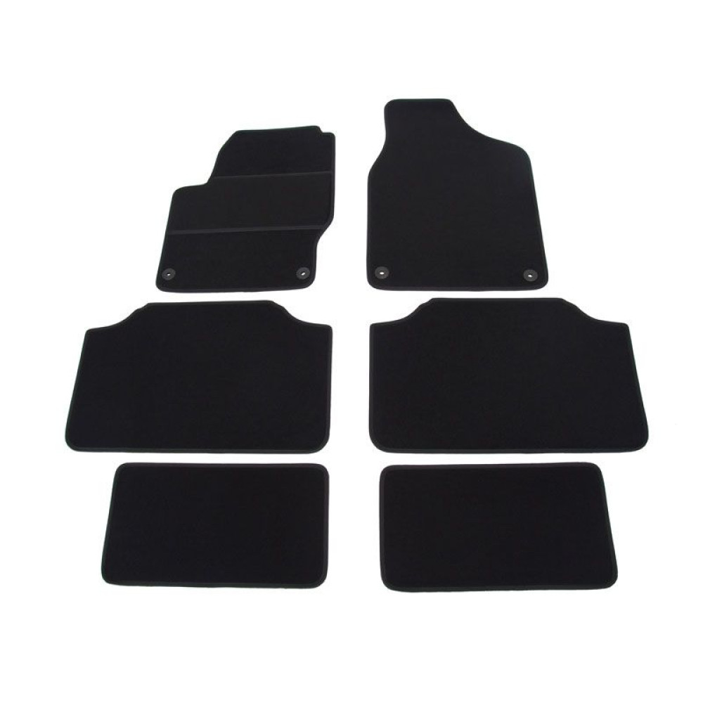 Car textile mats black VW SHARAN (7s.) (1995-2010) ELEGANT