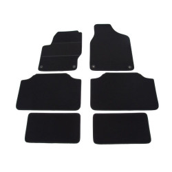 Car textile mats black VW SHARAN (7s.) (1995-2010) ELEGANT