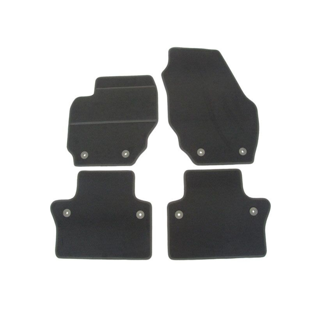 Car textile mats black VOLVO S80 II (2006-2016) ELEGANT