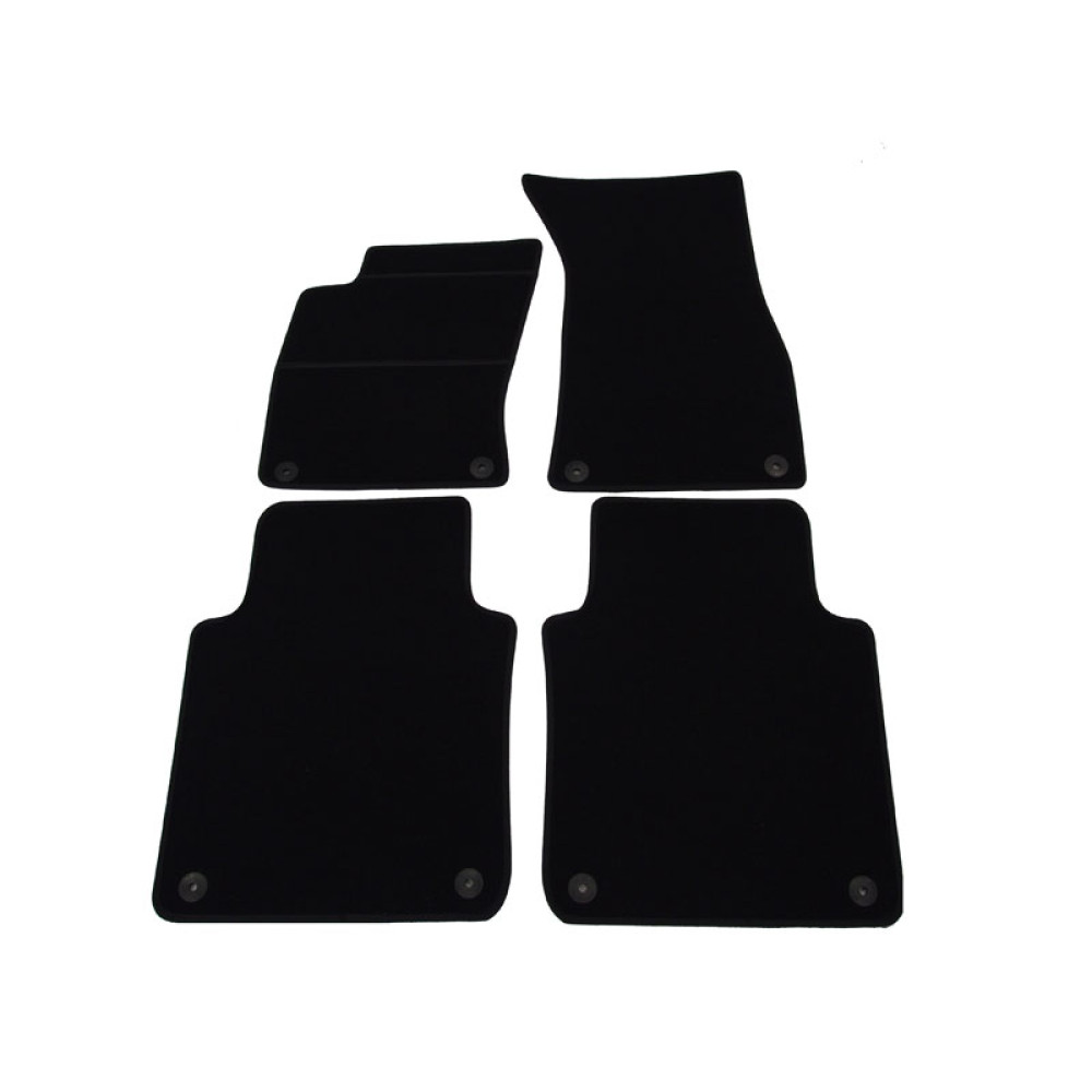 Alfombrillas textiles negras para coche AUDI A8 LONG (2002-2010) ELEGANT