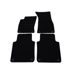 Alfombrillas textiles negras para coche AUDI A8 LONG (2002-2010) ELEGANT
