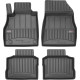Car rubber floor mats black NISSAN MICRA (2017-...) 3D FROGUM